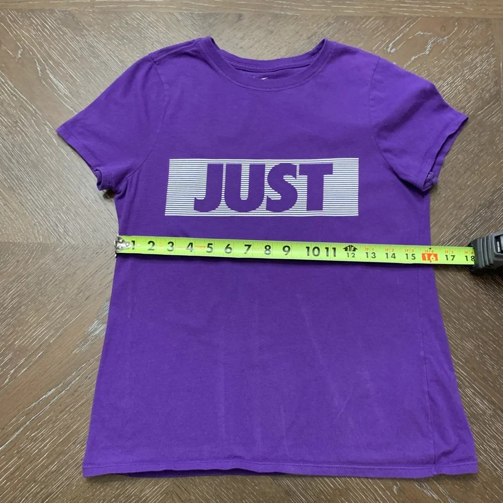 Nike, Just Do It, purple t-shirt